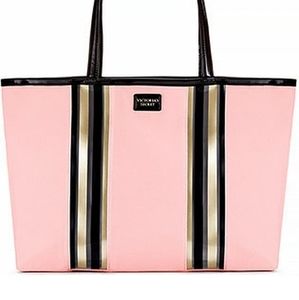 VS Glass Stripe Tote with mini wrist bag